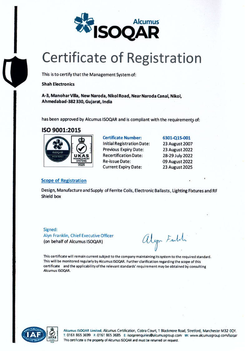 ISO CERTIFICATE